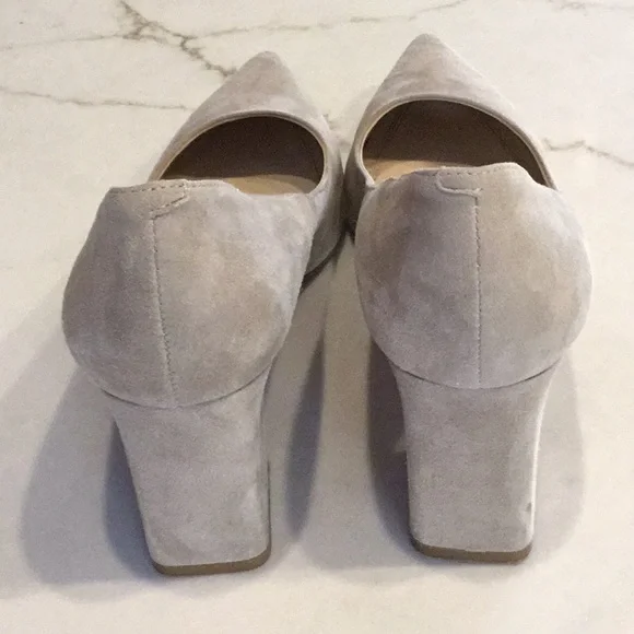 Marc Fisher tan suede, block 3” heels, pointed toe, Great Condition! - Picture 4 of 8